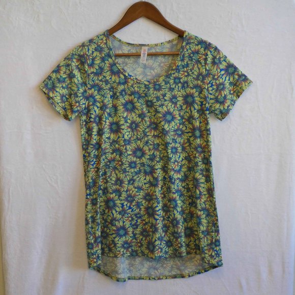 LuLaRoe Classic T Sunflower Print - XS - Picture 1 of 8